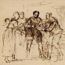 James V and the Miller of Cramond Brig, 1532, (c1820s). Creator: David Wilkie.