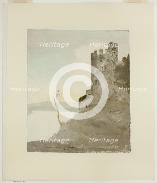 Conway Castle, 1802. Creator: Cornelius Varley.