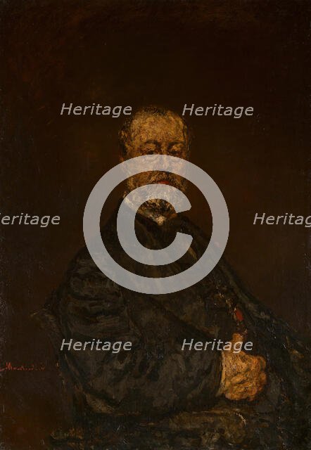 Portrait of Monsieur Rouland, c. 1875. Creator: Adolphe Monticelli.