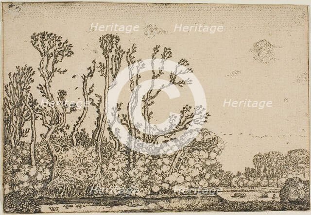 Landscape with Trees, Pond and Sheep, 1621. Creator: Willem Pietersz. Buytewech.