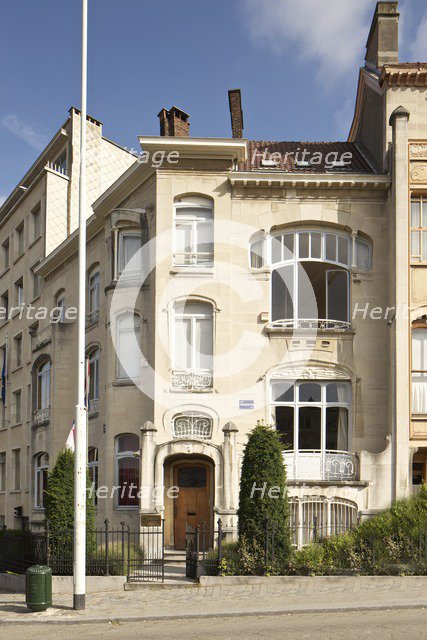 Hotel van Eetvelde, 2 Av. Palmerston, Brussels, Belgium, (1898), c2014-2017. Artist: Alan John Ainsworth.