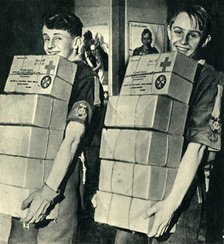 'Helping the Prisoners of War Parcels Scheme', 1944. Creator: Unknown.