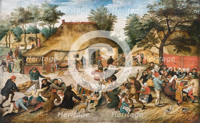 The Peasant Wedding. Artist: Brueghel, Pieter, the Younger (1564-1638)