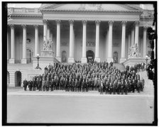 War Congress on Capitol Steps, between 1910 and 1920. Creator: Harris & Ewing.