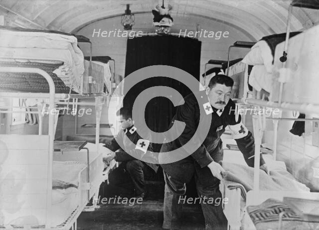 Sleeping room in Kaiserin's Hospital Train, between c1914 and c1915. Creator: Bain News Service.