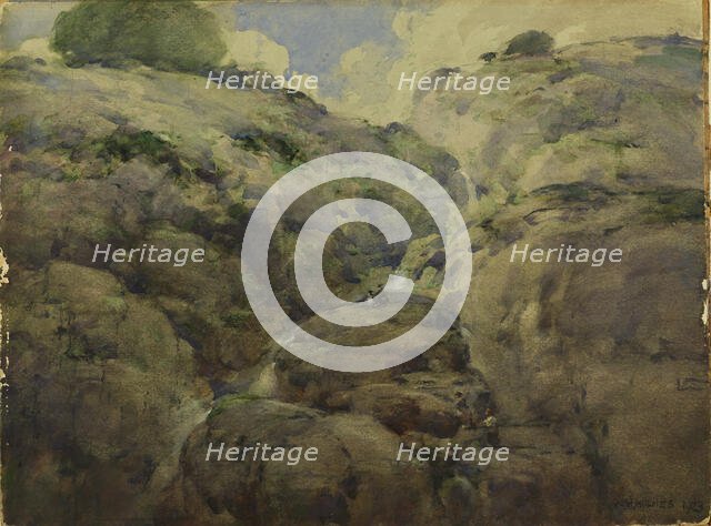 Mountain Gorge, Colorado, 1923. Creator: William Henry Holmes.