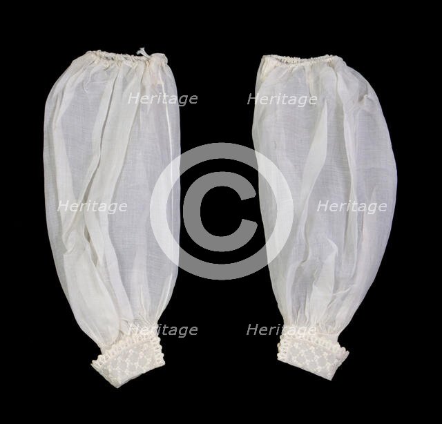 Undersleeves, American, 1855. Creator: Unknown.