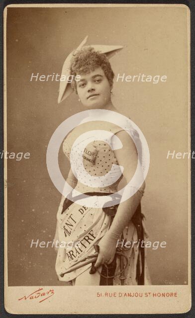 Portrait of young woman, 1878-1885. Creator: Paul Nadar.