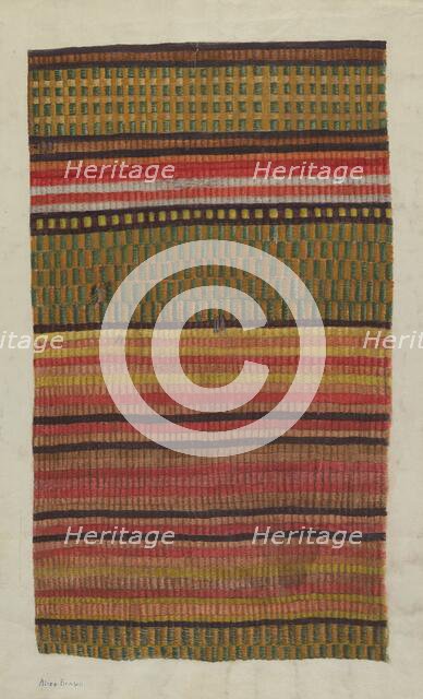 Carpet Sample, c. 1940. Creator: Alice Braun.