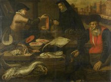 Fishmongers, 1617. Creator: Jacob van Nieulandt.