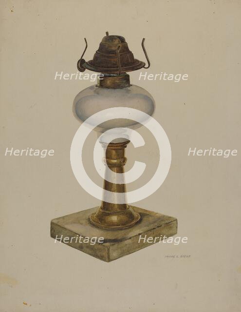 Table Lamp, c. 1942. Creator: Irving L. Biehn.