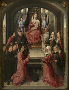 Lactatio of Saint Bernard of Clairvaux with Donors, 1475-1499. Creator: Anon.