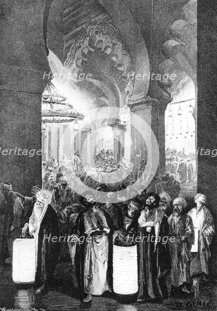 'The Prayer during one Night of Ramadan', 1881. Artist: Wilhelm Gentz