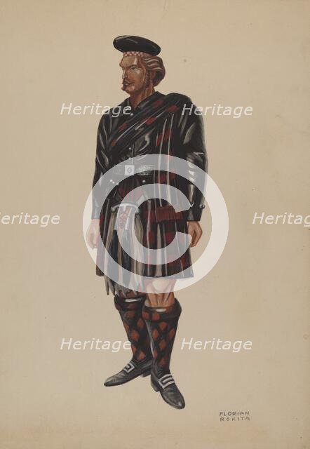 Cigar Store Scotchman, c. 1937. Creator: Florian Rokita.