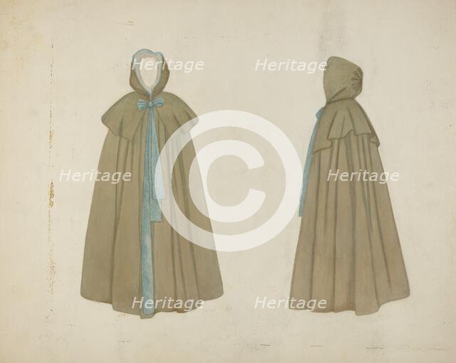 Shaker Cape, c. 1936. Creator: Francis Bruner.