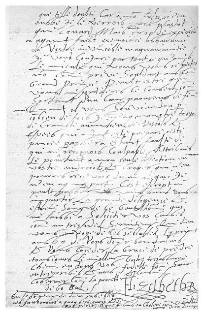 Letter written by Queen Elizabeth I, 16th century, (1896).Artist: Queen Elizabeth I