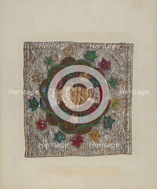 Friendship Quilt Block, c. 1938. Creator: Florence Truelson.