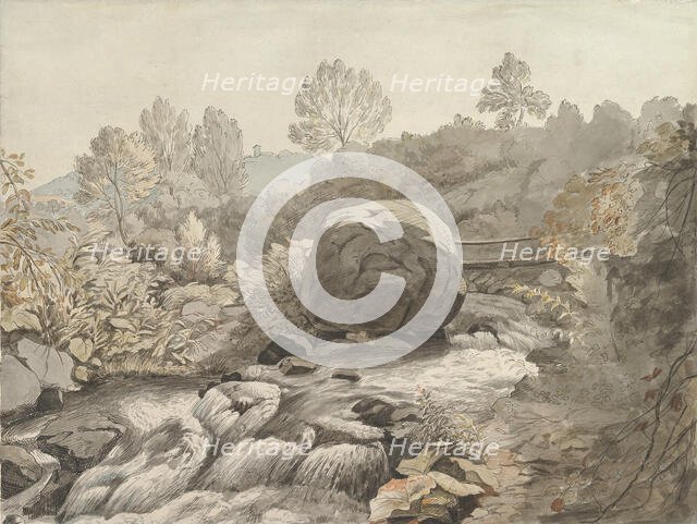 A Rocky Stream, Italy, ca. 1786-91. Creator: Samuel Woodforde.