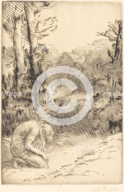 The Prodigal Son, 2nd plate (L'enfant prodigue). Creator: Alphonse Legros.