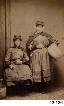 Two Welsh cockle girls, c1865-1871. Creator: Thomas Gulliver.