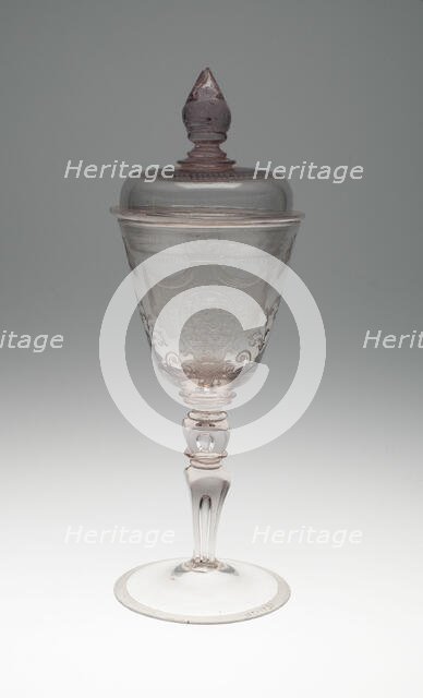 Goblet with Cover, Thuringia, c. 1720. Creator: Unknown.