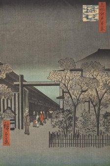 Nihon Embankment, Yoshiwara, 1857. Creator: Ando Hiroshige.