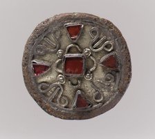 Disk Brooch, Frankish, early 7th century. Creator: Unknown.