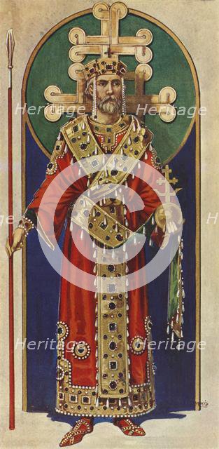 'A Byzantine Emperor of the Tenth, Eleventh and Twelfth Centuries, A.D.', 1924. Creator: Herbert Norris.