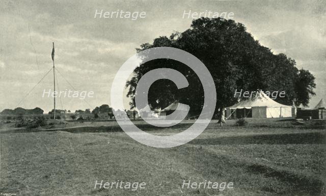 'Lord Roberts's Headquarters, "Camp of Exercise", Delhi', c1890, (1901). Creator: Raja Deen Dayal & Sons.