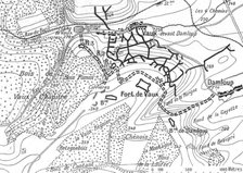 'Episodes de la bataille de Verdun; La derniere phase de la resistance du fort de Vaux, 1916. Creator: Unknown.