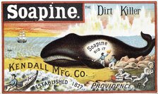 Soapine household cleaner, late 19th century. Artist: Unknown