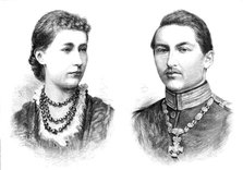 The Royal Marriage - Princess Victoria of Schleswig-Holstein and Prince...William of Prussia, 1881. Creator: Unknown.