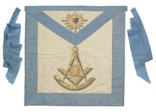 Masonic apron from the Prince Hall Grand Lodge of Massachusetts, late 18th century. Creator: Unknown.