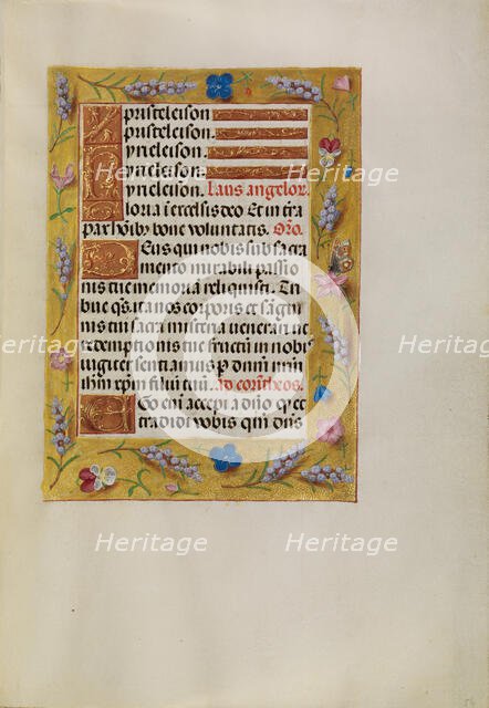 Decorated Text Page; Spinola Hours, about 1510-1520. Creator: Unknown.