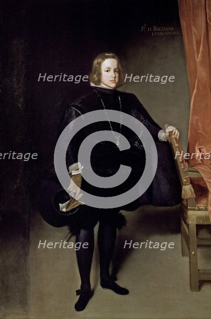 Portrait of Prince Balthasar Charles, 1645. Artist: Martínez del Mazo, Juan Bautista (1605-1667)
