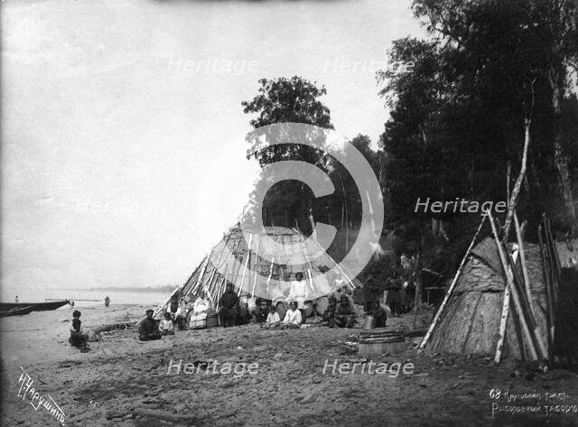 Circum-Baikal trade route: Fishermen's camp, end of 19th century. Creator: Nikolai Apollonovich Charushin.