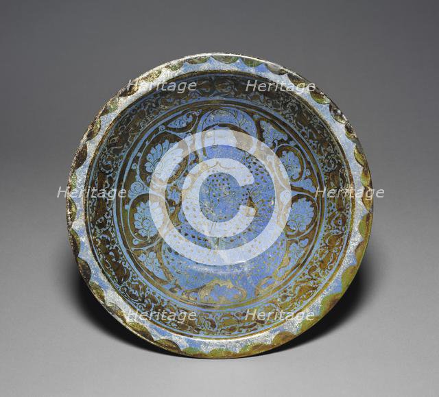 Luster Dish with Seated Prince, 1170-1220. Creator: Unknown.