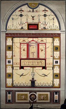 Grotteschi in the Vatican: mural decorative panels showing birds and figures, c1520s. Creator: Giovanni da Udine.