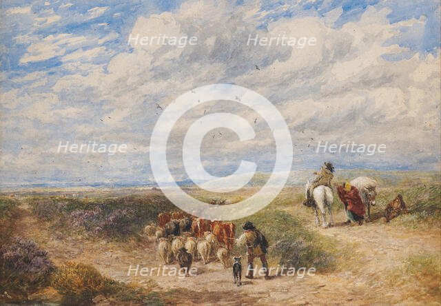 Keep the Left Road, 1854. Creator: David Cox the Elder.