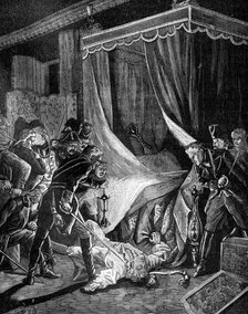 The murder of Tsar Paul I of Russia, March 1801 (1882-1884). Artist: Unknown