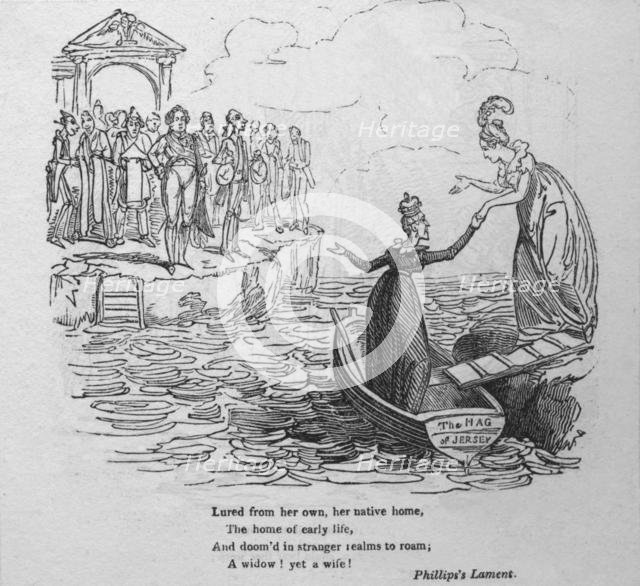 'Lured from her own, her native home...', c1820.  Creator: George Cruikshank.