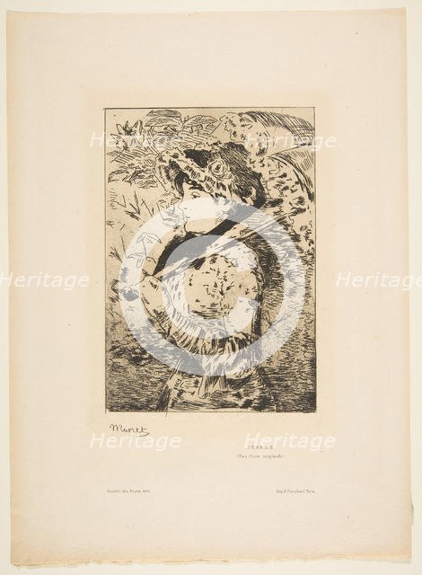 Jeanne, 1882. Creator: Edouard Manet.