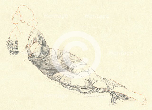 'Study in Drapery', c1900. Artist: Henry Holiday.