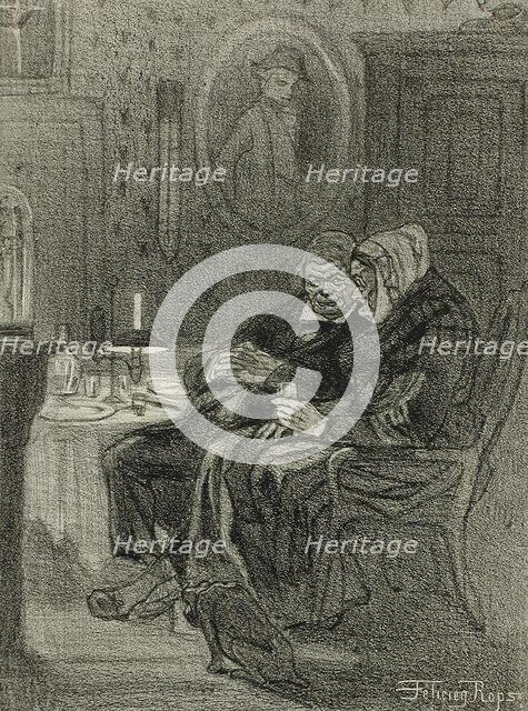 Les Derniers Flamands, 1858. Creator: Félicien Rops.