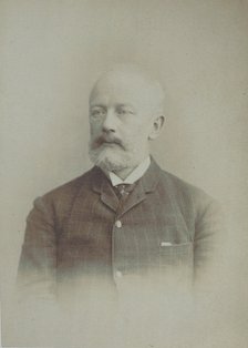 Portrait of the composer Pyotr Ilyich Tchaikovsky (1840-1893), End of 1880s.