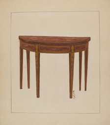 Card Table, c. 1936. Creator: Florence Neal.