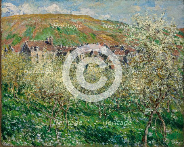 Flowering Plum Trees, 1879. Artist: Monet, Claude (1840-1926)
