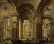 Interior of a Baroque Church, 1792. Creator: Johann Ludwig Ernst Morgenstern.