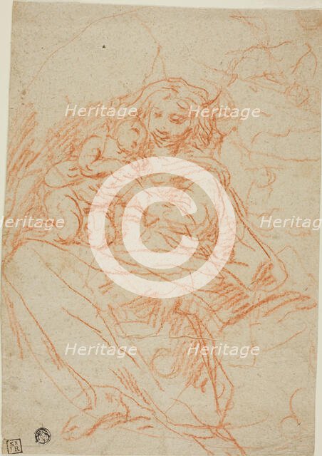 Virgin and Child (recto), n.d. Creator: Flaminio Torre.