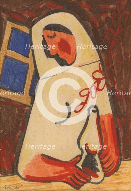 Seated Woman, around 1938. Creator: Mikulas Galanda.